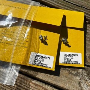 Elegant Blue Moissanite Stud Earrings